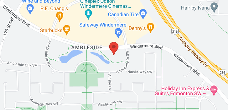 map of #325 5151 WINDERMERE BV SW SW